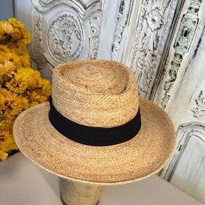 Betmar New York Stylish Straw Hat with Black Band